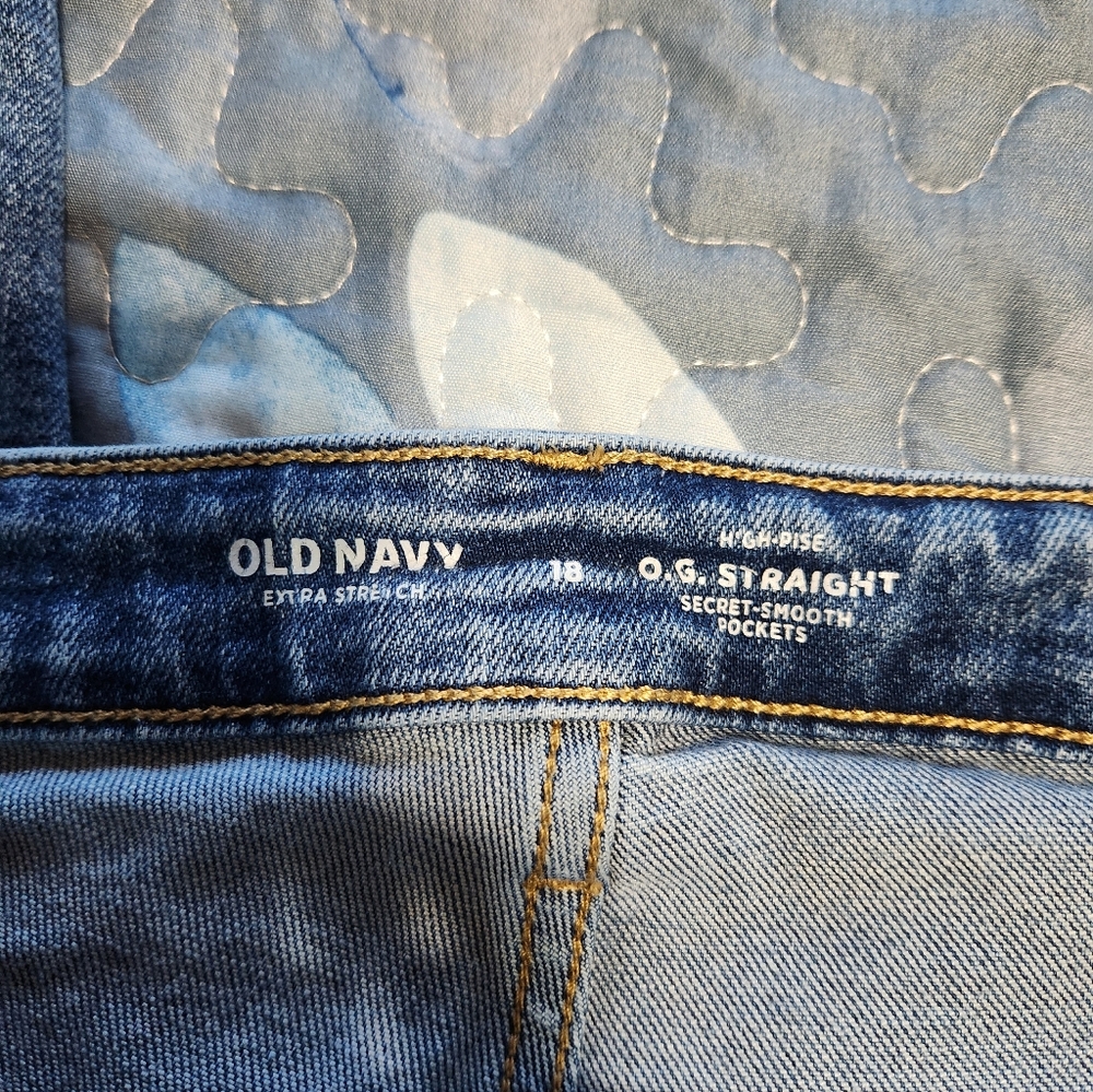 Old Navy Classic Blue Denim Jeans - Picture 6 of 9